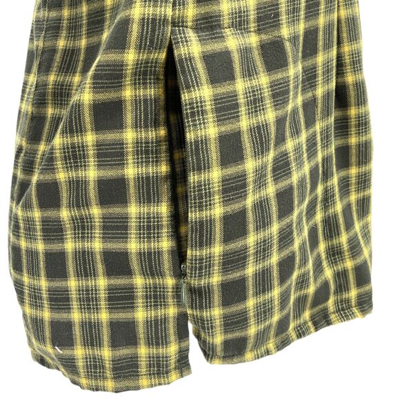 Royal Robbins Womens Button Up Plaid Green‎ Yellow Size Med Zip Pocket Elastic - Picture 4 of 9